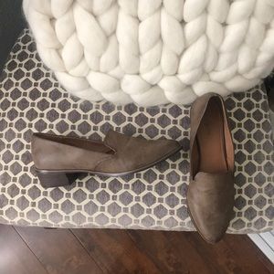 Brown Heeled Loafers